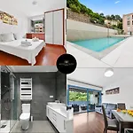 Le Virgil -piscine - Parking Prive - Calme Wifi Menton